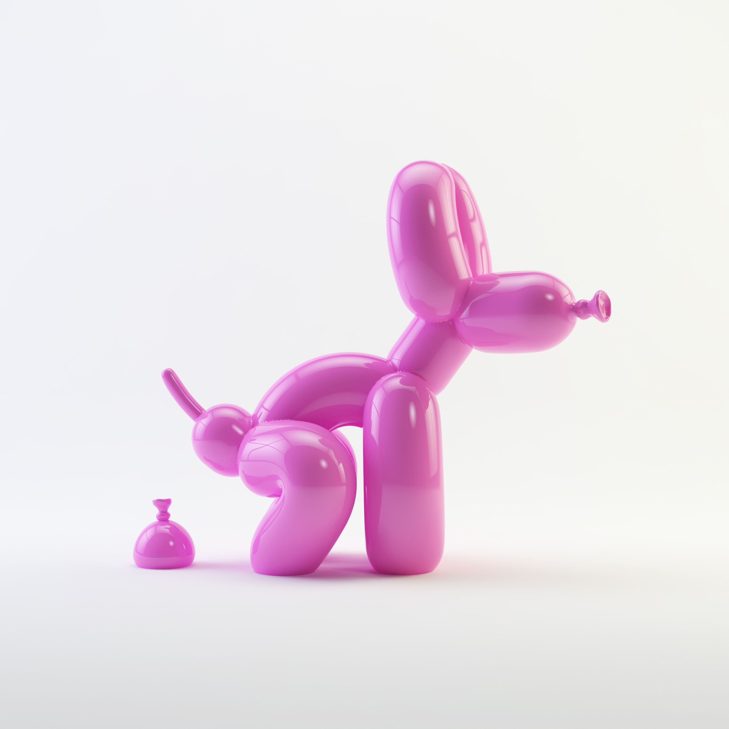 Hyper-Colour-Pop-Culture - Lot 24, Whatshisname, POPek Balloon Dog Pink image