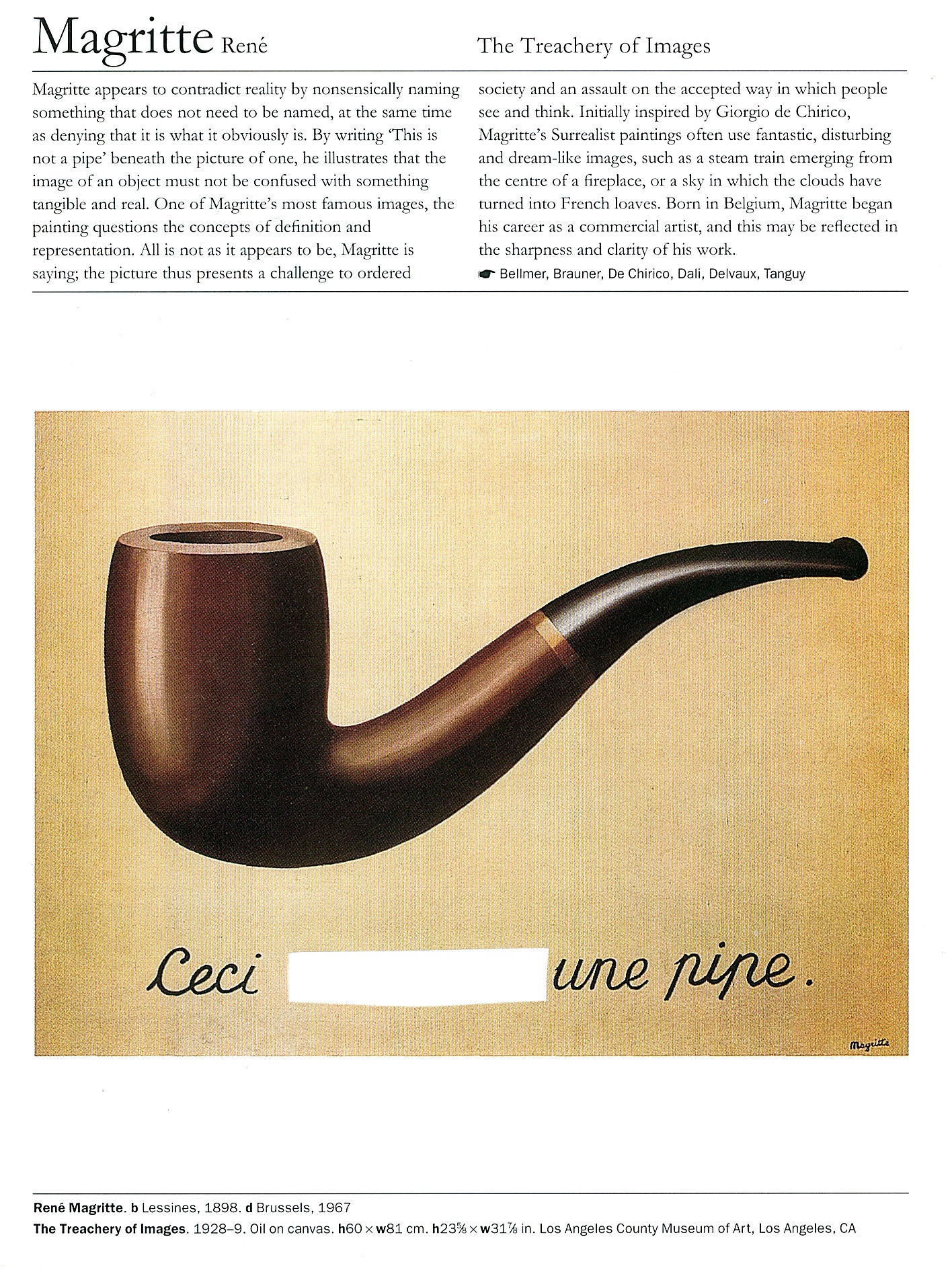 Hyper-Colour-Pop-Culture - Lot 19, Maggie Williams, Magritte – The Treachery of Images of The Art Book: Revised Edition Series image