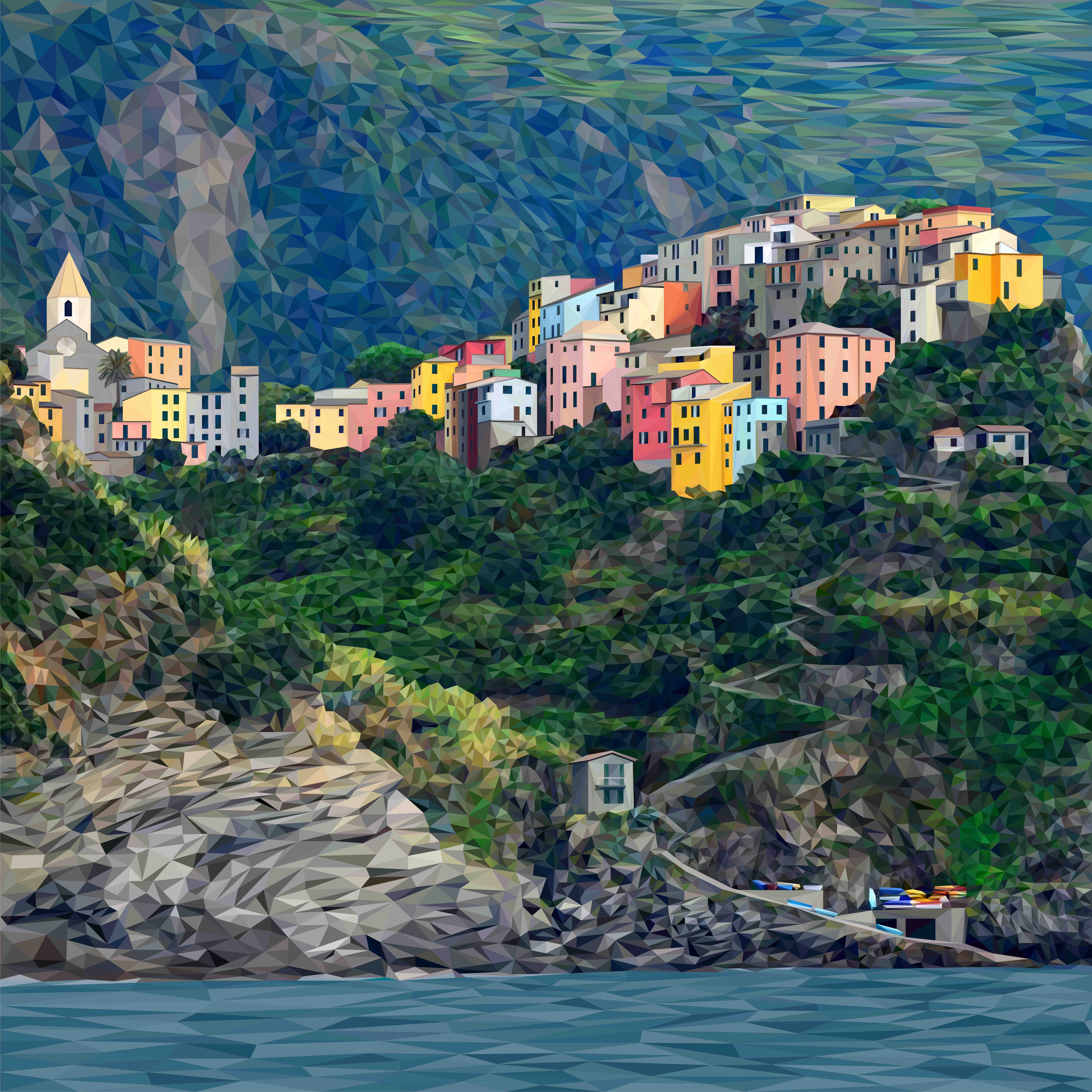 The Summer Auction 2019 - Lot 16, Andy Walker, Corniglia, Cinque Terre image